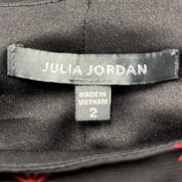 JULIA JORDAN NWT Asymmetrical Side Ruched Ruffle Hi-Low Star Burst Print Dress 2 - Picture 6 of 16